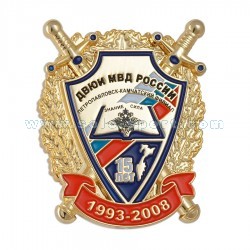 Знак 15 лет ДВЮИ МВД России